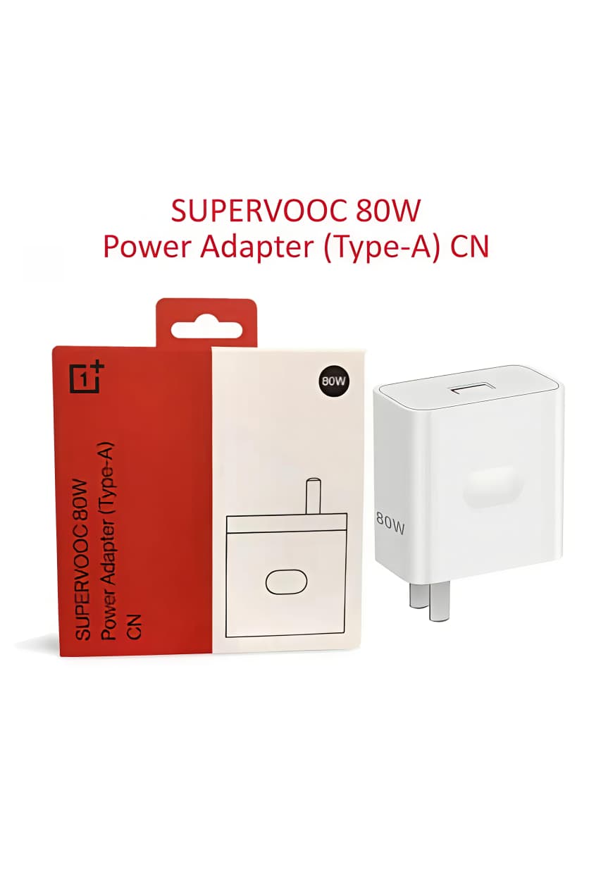 OnePlus Super VOOC 80W Adapter USB A-to-C Warp Charger